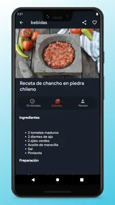 Chilean Recipes - Food App android App screenshot 4